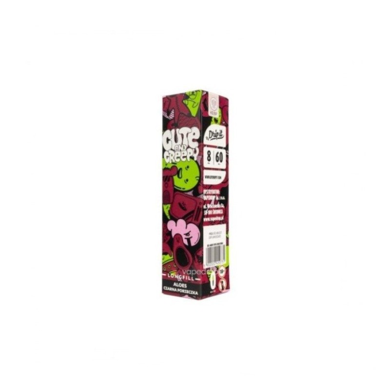 Longfill Cute and Creepy 8/60ml - Aloès Cassis Noir | DoctorVape