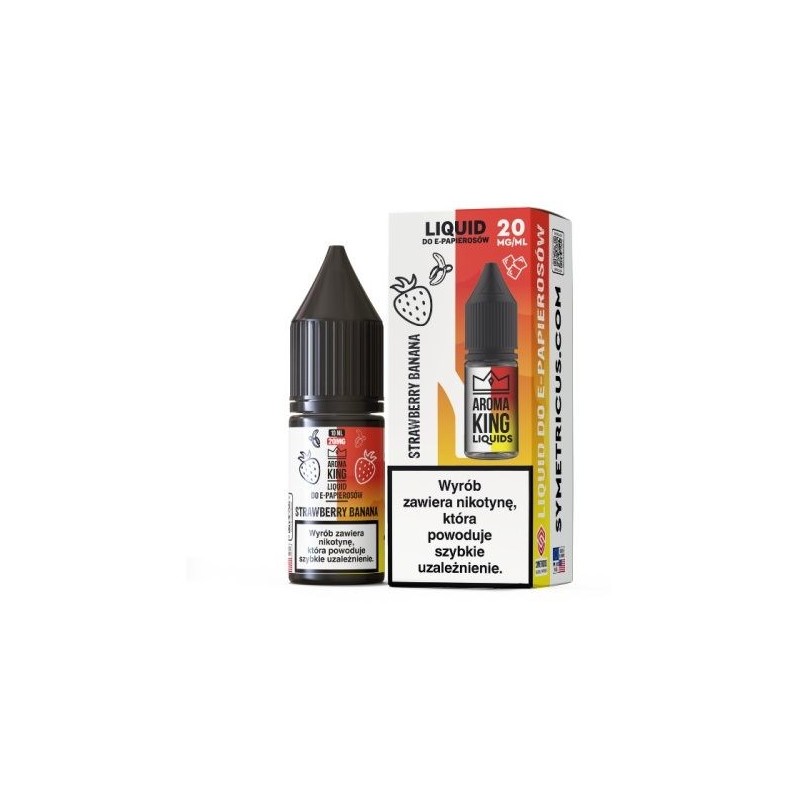 Liquid Aroma King Salt 10 ml - Strawberry Banana 20 mg