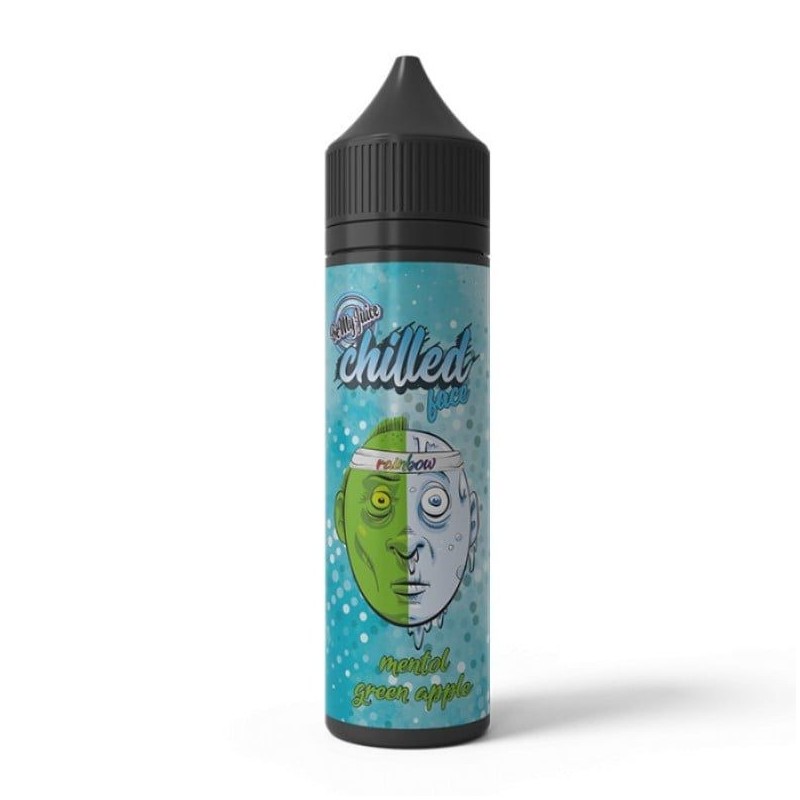 Longfill Chilled Face Rainbow 10/60 Menthe Pomme Verte | DoctorVape
