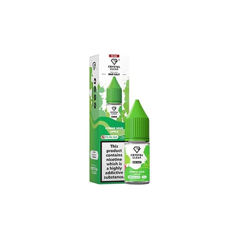 Sels de Cristal Liquide Clear 10ml 20mg Pomme Acide Extrême | DoctorVape
