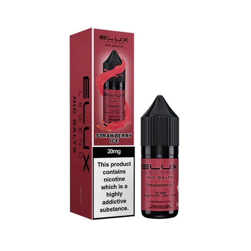 Liquid Elux Legend Sels de Nicotine 10ml 20mg Fraise Glacée | DoctorVape