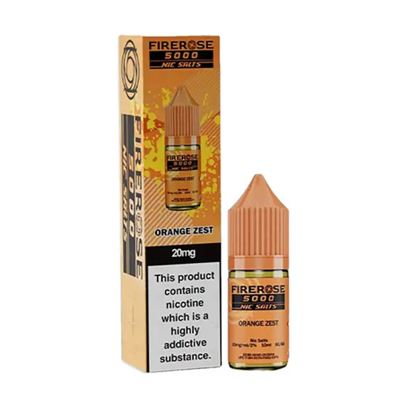 Liquid FireRose 5000 Nic Salts 10ml 20mg Orange Zest