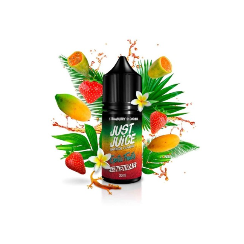 Koncentrat JUST JUICE Exotic Fruits 30ml Strawberry Curuba