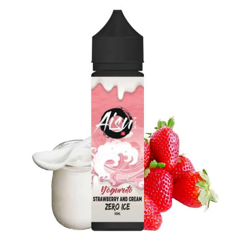 Premix Aisu Yoguruto 50/60ml Strawberry & Cream Zero Ice