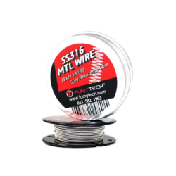 Drut Bobine Fused Clapton SS316 MTL (28x2Ga+38Ga 5m) - Fumytech | Doctorvape