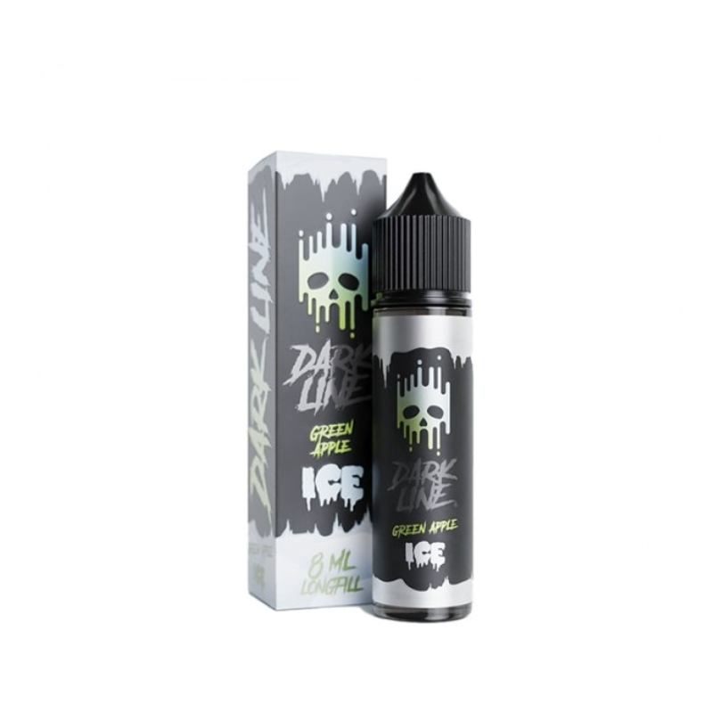 Longfill Dark Line ICE 8/60ml - Green Apple