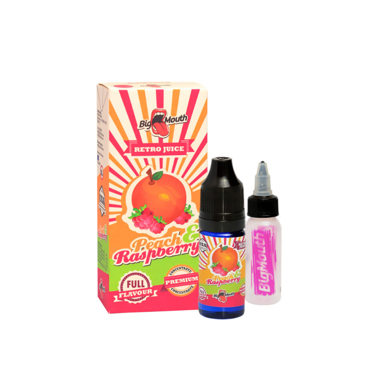 Koncentrat Big Mouth - Brzoskwinia Malina Retro Juice 10ml | Doctorvape