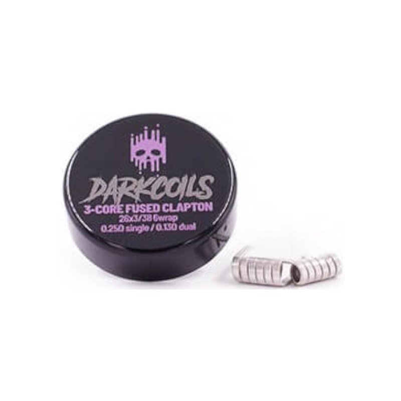 Dark Coils - Clapton Fusionné 3-Cores Ni80 0,13 (2 pcs) | Doctorvape