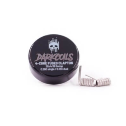 Grzałka DARK COILS - 4-CORE FUSED CLAPTON 0,13 ohm (2 szt.) | Doctorvape