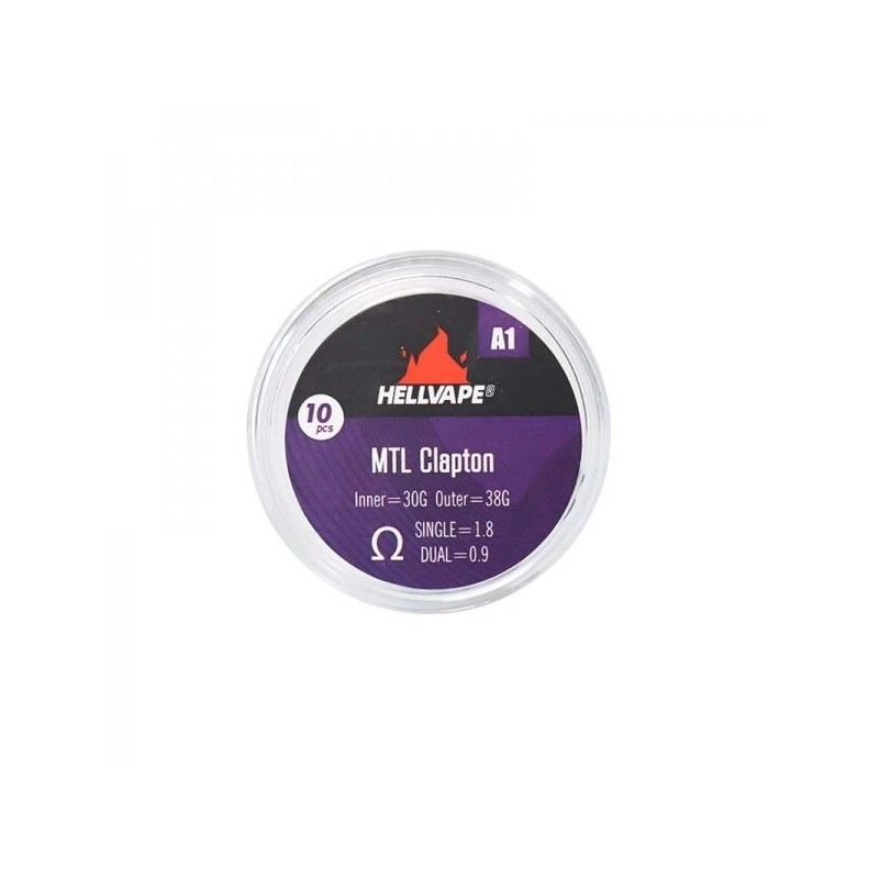Hellvape - A1 MTL Claptons Cewki prefabrykowane 1,8 oma | Doctorvape