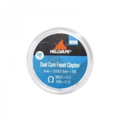 Hellvape - Podwójne rdzenie Fused Claptons z drutu Ni90, prefabrykowane 0,10 Ω | Doctorvape