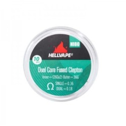 Hellvape - Coils Fused Claptons Dual Core NI80 pré-montés 10pcs 0,18oHm | Doctorvape