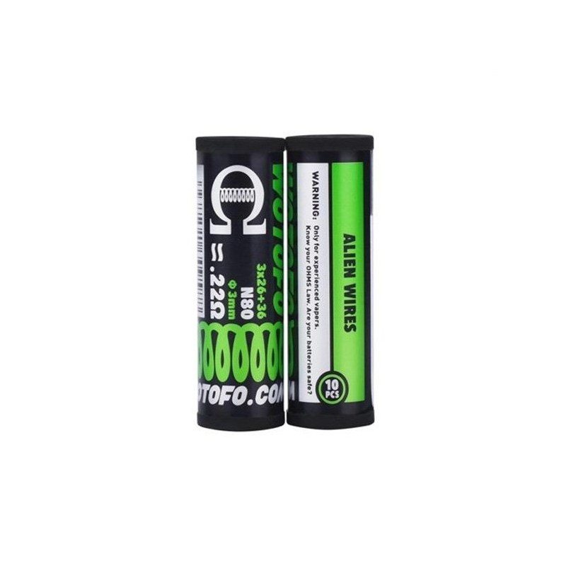 Wotofo - N80 Alien Wires 3*26+36 / 0.22 (10pcs) | Doctorvape