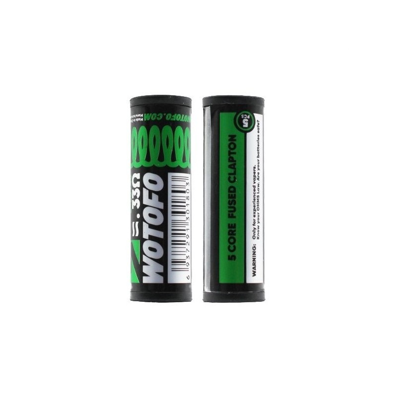 Wotofo Ni80 5 Core Fused Clapton 5x30+40 0.33 Ohm (5 pcs) | Doctorvape