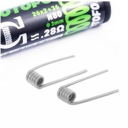 Wotofo N80 Double Cœur Fused Clapton 26*2+36G 0,28ohm | Doctorvape