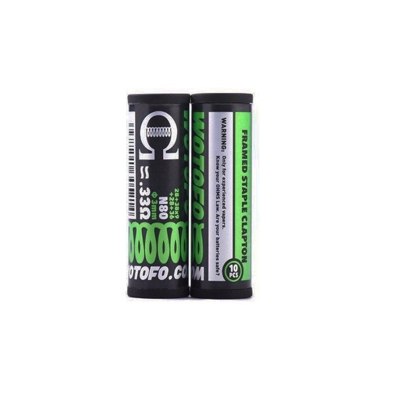 Wotofo - Ni80 Prebuilt Coil - framed staple clapton 28+38x9+28x36 0,33 ohm | Doctorvape