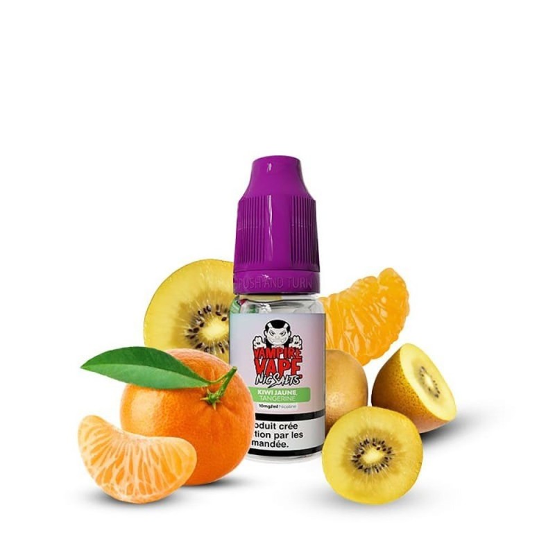 Liquid Vampire Vape NicSalts 10ml 20mg Kiwi Cooler (Kiwi Jaune Tangerine)
