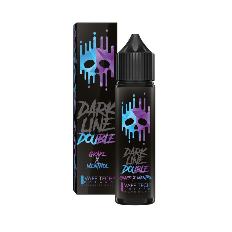 Longfill DARK LINE Double 8/60ml - Grape Menthol