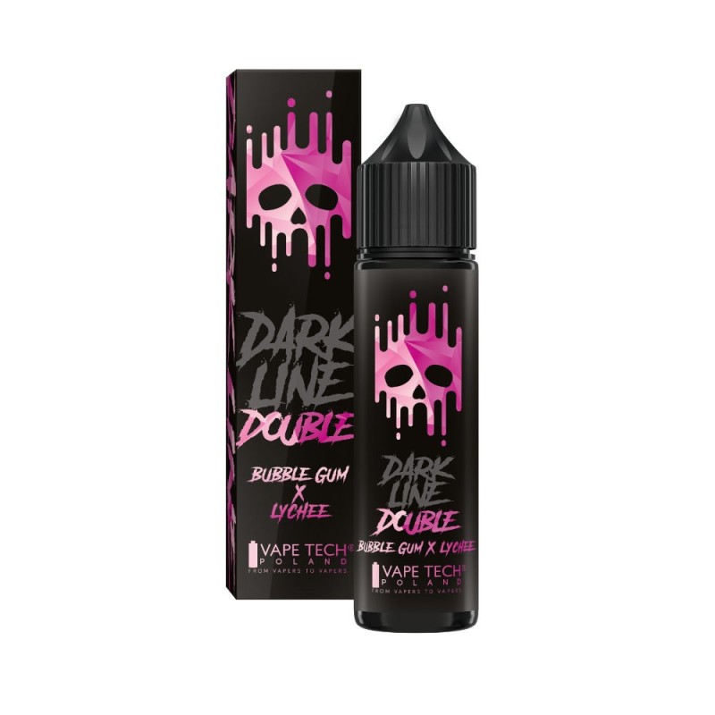 Longfill DARK LINE Double 8/60ml - Bubble Gum Lychee