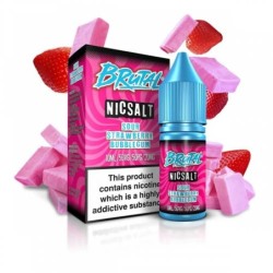 Liquid Just Juice Brutal Salts 10ml - Sour Strawberry Bubblegum 20mg