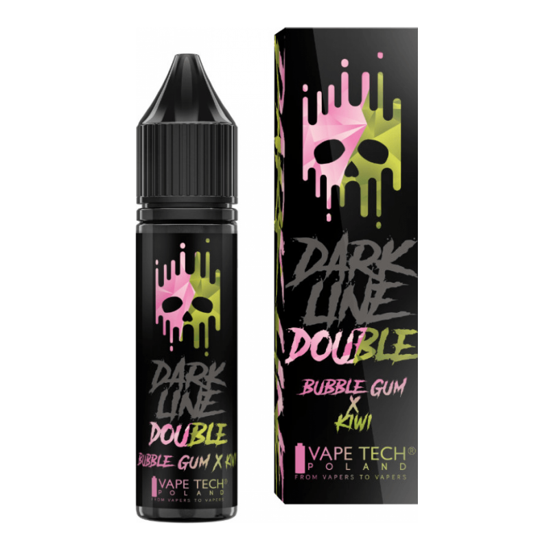 Double Dark Line Premix 5/15ml - Bubble Gum & Kiwi | DoctorVape