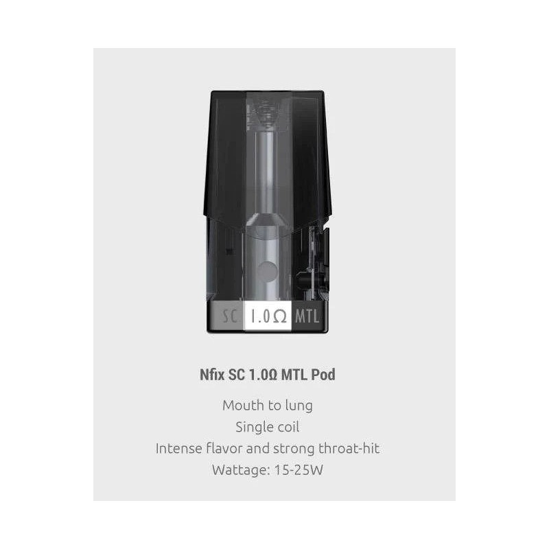 Smok Cartridge - Nfix SC MTL Coil 3ml 1.0ohm | DoctorVape