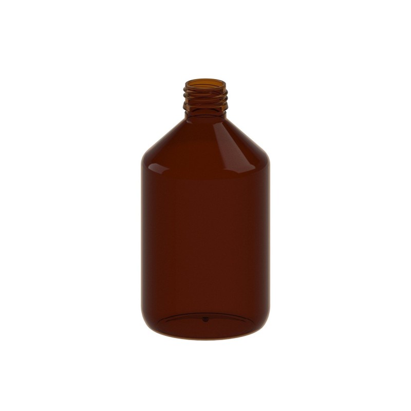 Amber PET Bottle with Cork, 500ml | DoctorVape