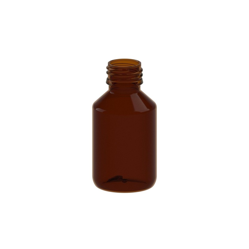 Amber PET Bottle with Cork, 100ml | DoctorVape