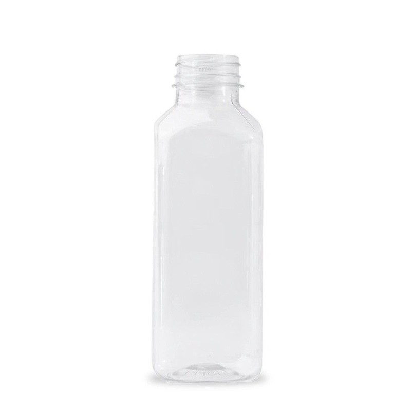 Square PET Bottle with Cap 1L (white) | DoctorVape