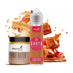 Longfill Omerta Gusto - Beurre de Cacahuète Caramel 10/60ml | DoctorVape
