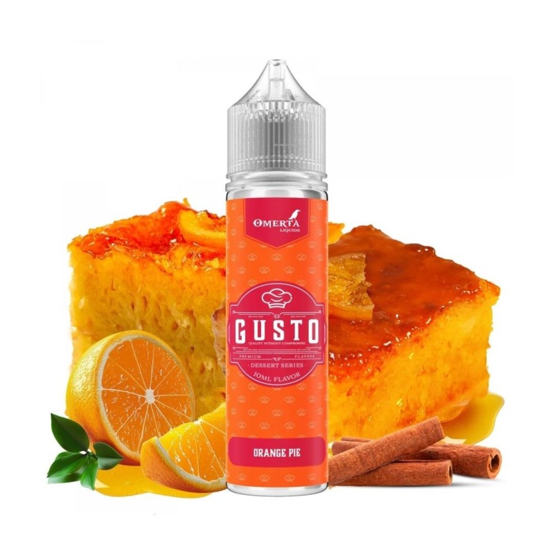 Longfill Omerta Gusto - Orange Pie 10/60ml | DoctorVape