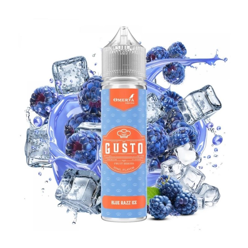 Longfill Omerta Gusto - Blue Razz Ice 10/60ml