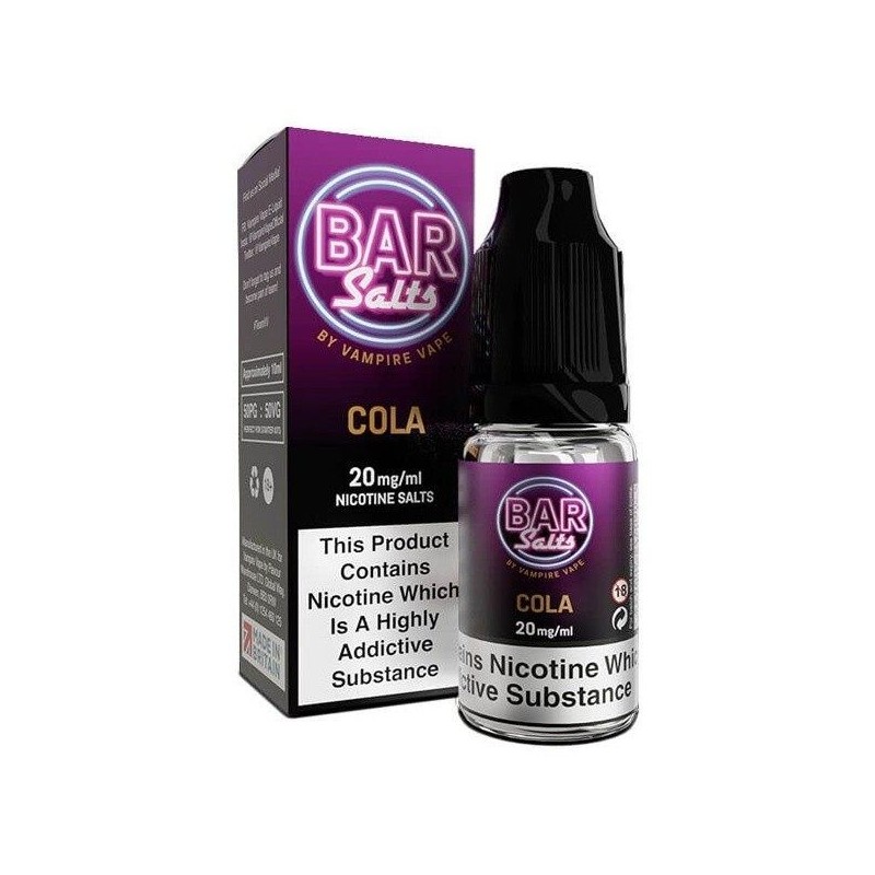 Liquid Vampire Vape Bar Salt 10ml 20mg Cola