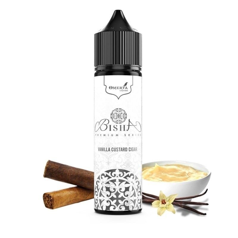 Longfill Omerta 10/60ml - Bisha Vanille Custard Cigare | DoctorVape