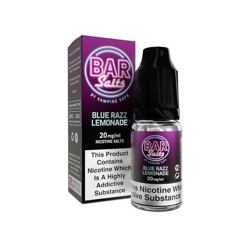 Liquid Vampire Vape Bar Salt 10ml 20mg Blue Razz Lemonade