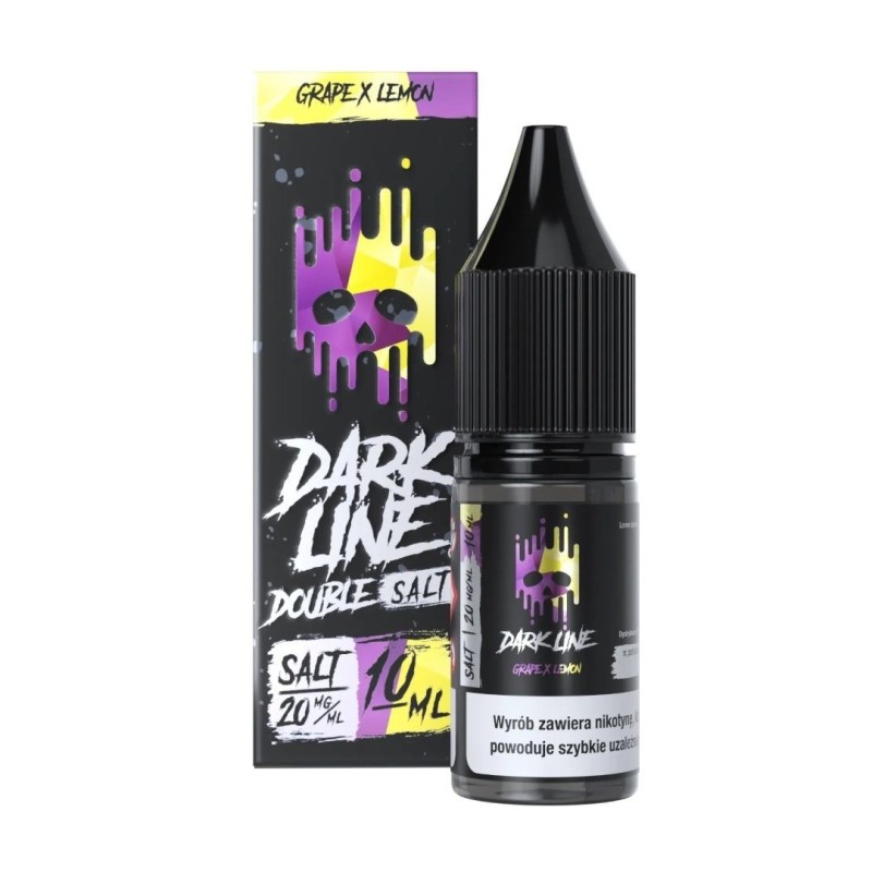 Liquid DARK LINE DOUBLE SALT 10ml 20mg Grape Lemon | DoctorVape