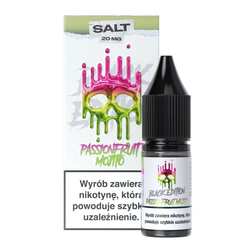 Liquid Dark Line Black Salt 10ml 20mg Passionfruit Mojito