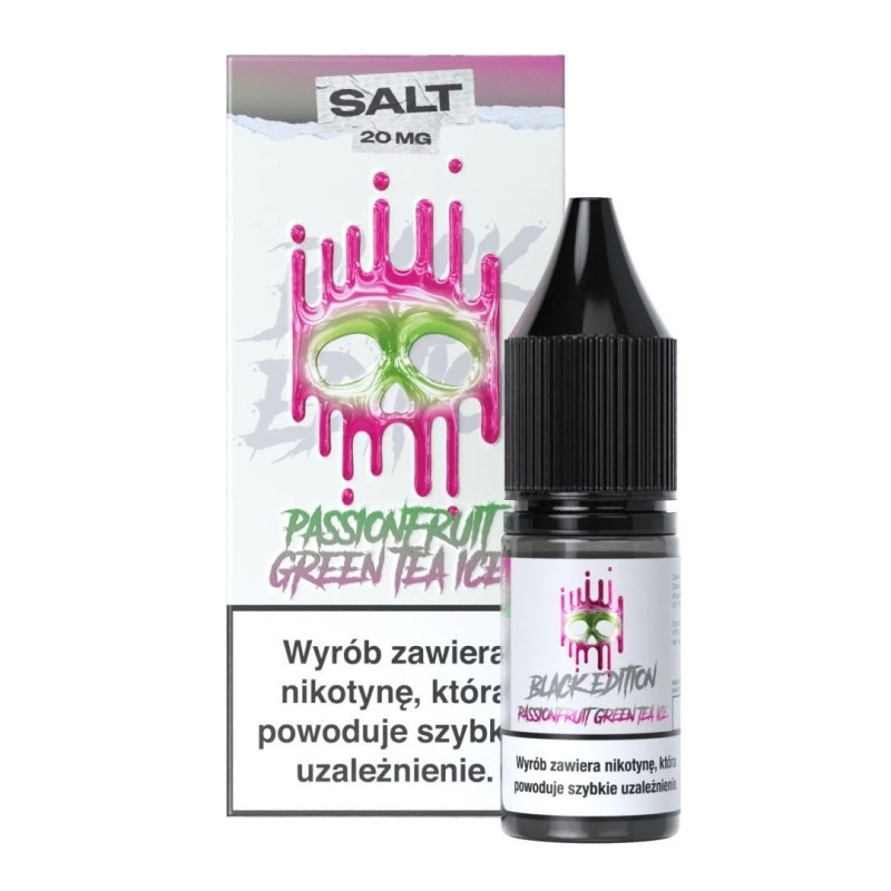 Liquid Dark Line Black Salt 10ml 20mg Passionfruit Green Tea Ice | DoctorVape