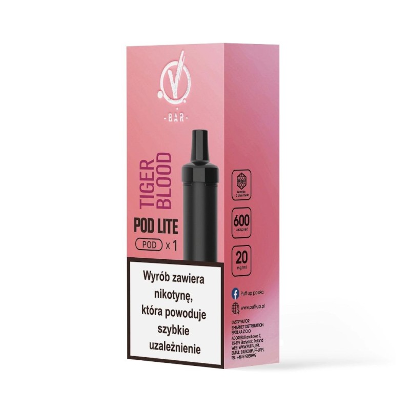 Cartouche Recharge Cubo Pod 20mg 2ml - Tiger Blood | DoctorVape