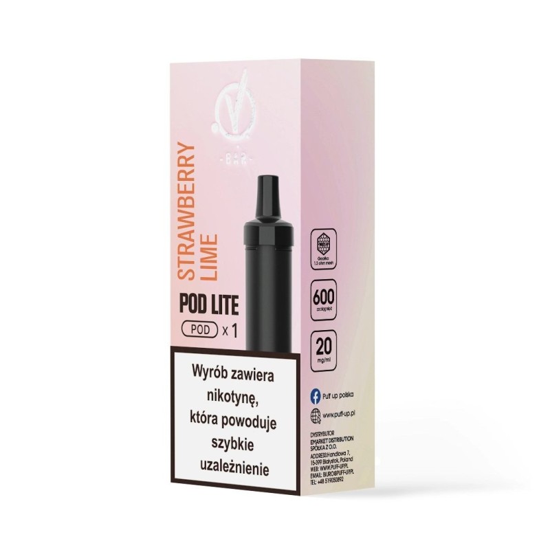 Kartridż Wkład Cubo Pod 20mg 2ml - Strawberry Lime