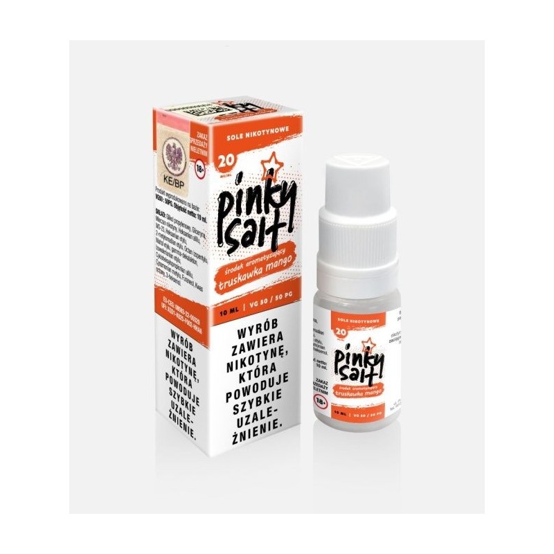 Liquid Pinky Vape Salt - 10ml Truskawka Mango 20mg