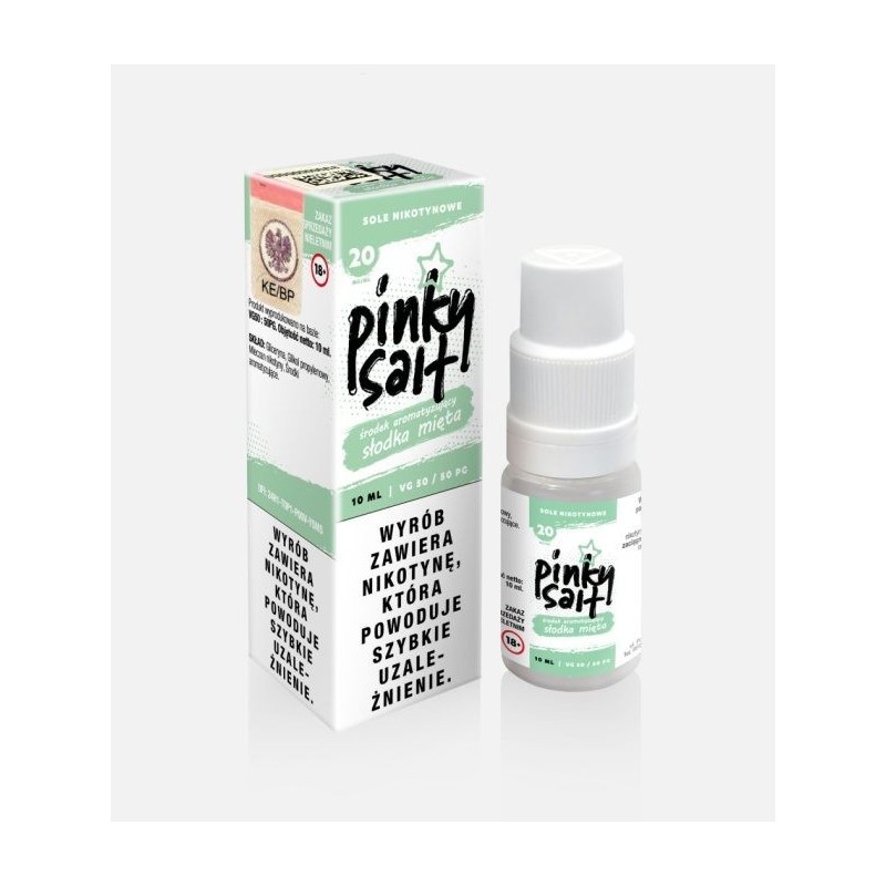 Liquid Pinky Vape Salt - 10ml Słodka mięta 20mg