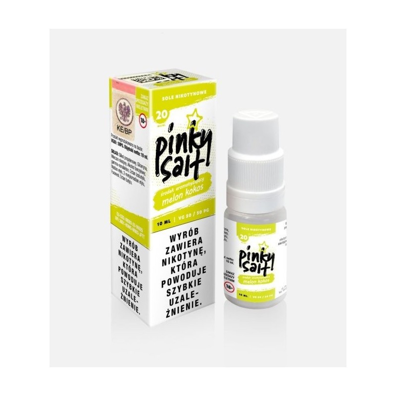 Liquid Pinky Vape Salt - 10ml Melon Kokos 20mg