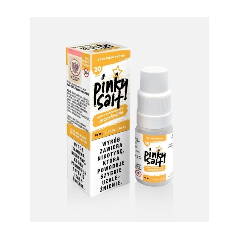 Liquid Pinky Vape Salt - 10ml Brzoskwinia 20mg