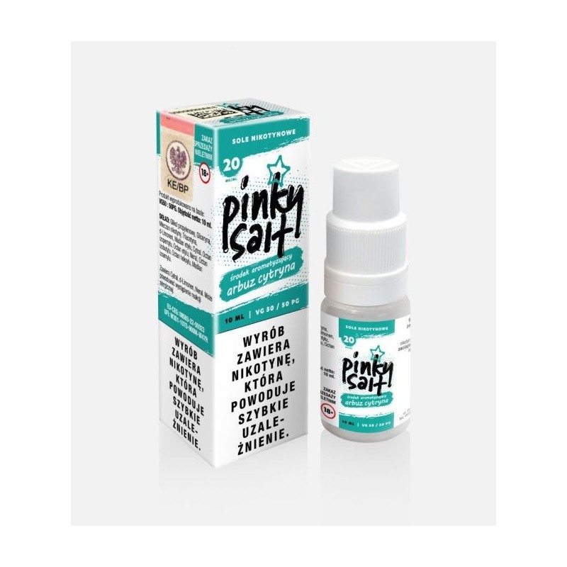 Liquid Pinky Vape Salt - 10ml Watermelon Lemon 20mg | DoctorVape