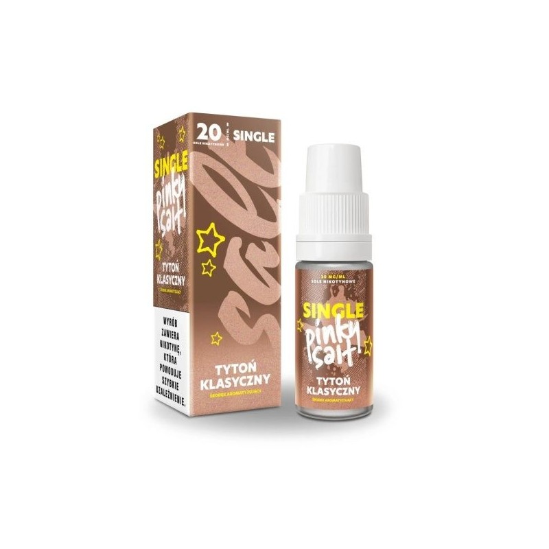 Classic Tobacco Liquid Pinky Vape Single Salt 10ml 20mg | DoctorVape