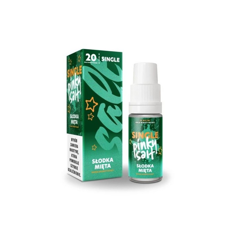 Liquid Pinky Vape Single Salt 10ml 20mg Słodka Mięta