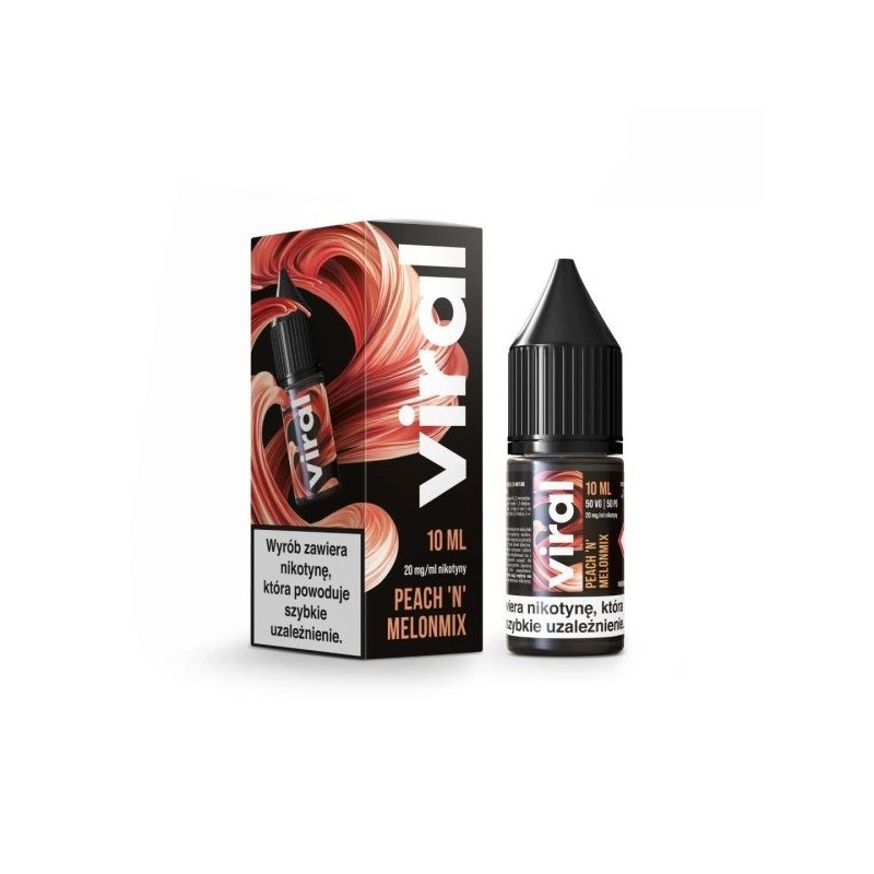 Liquid Viral Salt 10ml - Pêche et Mélange de Melon 20mg | DoctorVape